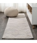 SOUTH BEACH Area Rug Jazz High-Low Pile Art Deco Geometric Beige 2 ft. x 10 ft. Indoor/Outdoor Runner Rug