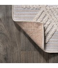 SOUTH BEACH Area Rug Jazz High-Low Pile Art Deco Geometric Beige 2 ft. x 10 ft. Indoor/Outdoor Runner Rug