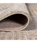 SOUTH BEACH Area Rug Jazz High-Low Pile Art Deco Geometric Beige 2 ft. x 10 ft. Indoor/Outdoor Runner Rug