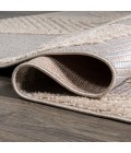 SOUTH BEACH Area Rug Jazz High-Low Pile Art Deco Geometric Beige 2 ft. x 10 ft. Indoor/Outdoor Runner Rug