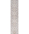 SOUTH BEACH Area Rug Sumak High-Low Pile Neutral Diamond Kilim Beige/Gray 2 ft. x 10 ft. Indoor/Outdoor Runner Rug