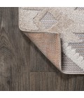 SOUTH BEACH Area Rug Sumak High-Low Pile Neutral Diamond Kilim Beige/Gray 2 ft. x 10 ft. Indoor/Outdoor Runner Rug