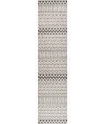 SOUTH BEACH Area Rug Ormond High-Low Modern Trellis Geometric Cream/Black 2 ft. x 8 ft. Indoor/Outdoor Runner Rug