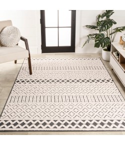 Jonathany South Beach SBH109B Cream/Black Area Rug 7 ft. 9 in. X 10 ft. Rectangle