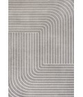 Odense Minimalist Angle Geometric Gray/Ivory 4 ft. x 6 ft. Area Rug