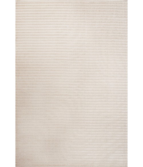 SCANDINAVIAN Area Rug Aarhus Minimalist Scandi Striped Ivory/Cream 8 ft. x 10 ft. Area Rug