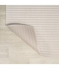 SCANDINAVIAN Area Rug Aarhus Minimalist Scandi Striped Ivory/Cream 8 ft. x 10 ft. Area Rug