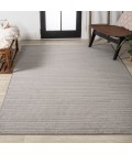 SCANDINAVIAN Area Rug Aarhus Minimalist Scandi Striped Gray/Ivory 5 ft. x 8 ft. Area Rug