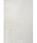 SCANDINAVIAN Area Rug Maribo Abstract Groovy Striped Cream/Ivory 3 ft. x 5 ft. Area Rug