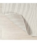 SCANDINAVIAN Area Rug Maribo Abstract Groovy Striped Cream/Ivory 3 ft. x 5 ft. Area Rug