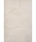 SCANDINAVIAN Area Rug Nordby Geometric Arch Scandi Striped Ivory/Cream 3 ft. x 5 ft. Area Rug