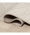 Nordby Geometric Arch Scandi Striped Ivory/Cream 2 ft. x 8 ft. Runner Rug
