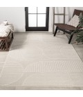 SCANDINAVIAN Area Rug Nordby Geometric Arch Scandi Striped Ivory/Cream 3 ft. x 5 ft. Area Rug