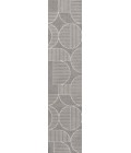 Nordby Geometric Arch Scandi Striped Gray/Cream 2 ft. x 8 ft. Runner Rug