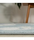 SCANDINAVIAN Area Rug Hedwig Youth Cloud Scandi Rug Blue/Ivory 2 ft. x 8 ft. Runner Rug