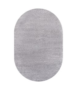 Jonathany Supersoft SEU100A Gray Area Rug 6 ft. 2 in. X 9 ft. Oval