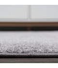 SUPERSOFT Area Rug Haze Solid Low-Pile Gray 4' Round Area Rug