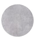 SUPERSOFT Area Rug Haze Solid Low-Pile Gray 4' Round Area Rug