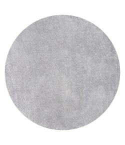 Jonathany Supersoft SEU100A Gray Area Rug 5 ft. 3 in. X 5 ft. 3 in. Round