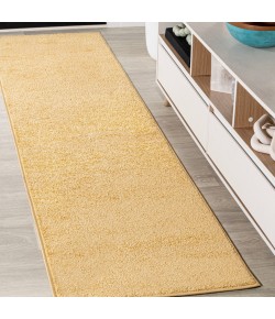 Jonathany Supersoft SEU100B Mustard Area Rug 2 ft. X 16 ft. Runner