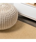 SUPERSOFT Area Rug Haze Solid Low-Pile Mustard 5 ft. x 8 ft. Oval Area Rug