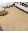 SUPERSOFT Area Rug Haze Solid Low-Pile Mustard 12 ft. x 15 ft. Area Rug