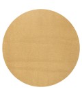 SUPERSOFT Area Rug Haze Solid Low-Pile Mustard 4' Round Area Rug