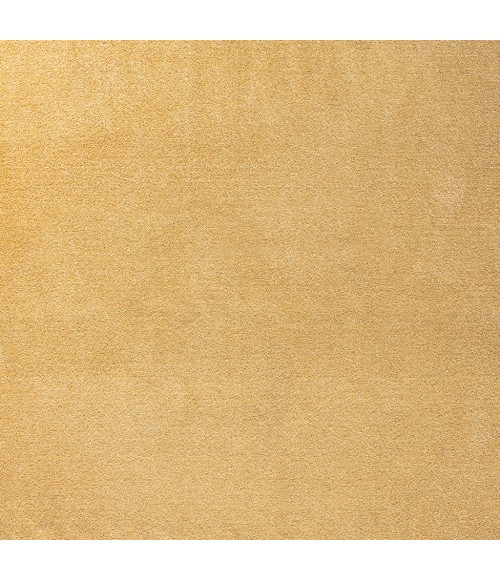 SUPERSOFT Area Rug Haze Solid Low-Pile Mustard 7' Square Area Rug