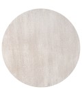 SUPERSOFT Area Rug Haze Solid Low-Pile Ivory 8' Round Area Rug
