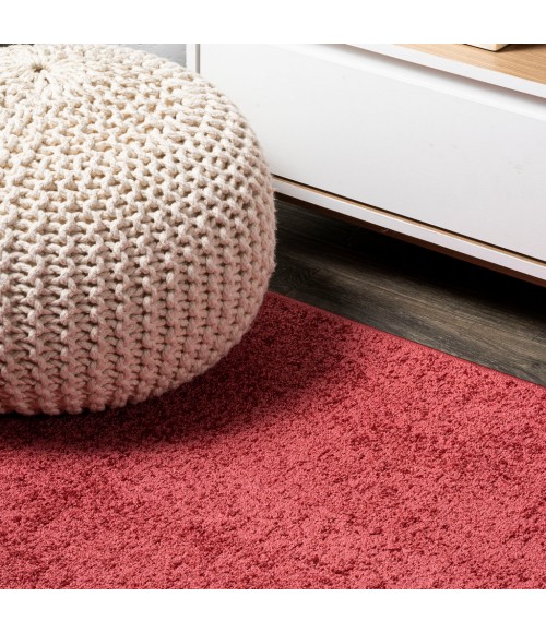 Haze Solid Low-Pile Red 3 ft. x 5 ft. Area Rug