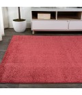 Haze Solid Low-Pile Red 3 ft. x 5 ft. Area Rug