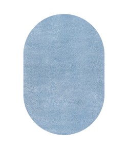 Jonathany Supersoft SEU100F Classic Blue Area Rug 3 ft. X 5 ft. Oval