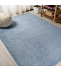 SUPERSOFT Area Rug Haze Solid Low-Pile Classic Blue 5 ft. x 8 ft. Area Rug