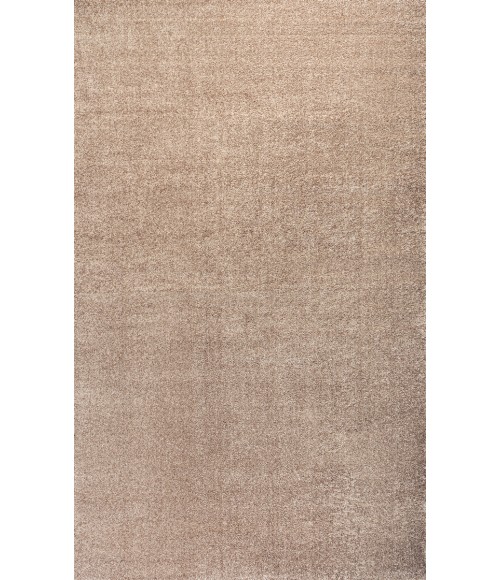 SUPERSOFT Area Rug Haze Solid Low-Pile Beige 6 ft. x 9 ft. Area Rug