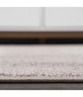 SUPERSOFT Area Rug Haze Solid Low-Pile Beige 4' Round Area Rug
