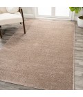 SUPERSOFT Area Rug Haze Solid Low-Pile Beige 6 ft. x 9 ft. Area Rug