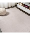 SUPERSOFT Area Rug Haze Solid Low-Pile Beige 6 ft. x 9 ft. Area Rug