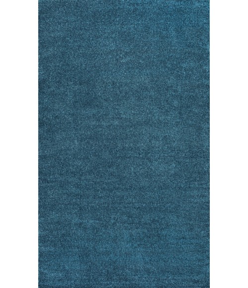 Haze Solid Low-Pile Turquoise 3 ft. x 5 ft. Area Rug