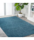 Haze Solid Low-Pile Turquoise 3 ft. x 5 ft. Area Rug