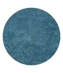 Jonathany Supersoft SEU100H Turquoise Area Rug 5 ft. 3 in. X 5 ft. 3 in. Round