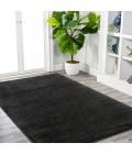 SUPERSOFT Area Rug Haze Solid Low-Pile Black 12 ft. x 15 ft. Area Rug