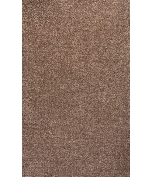SUPERSOFT Area Rug Haze Solid Low-Pile Brown 6 ft. x 9 ft. Area Rug