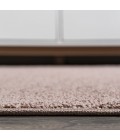 Haze Solid Low-Pile Brown 5 ft. x 8 ft. Oval Area Rug