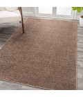 SUPERSOFT Area Rug Haze Solid Low-Pile Brown 6 ft. x 9 ft. Area Rug