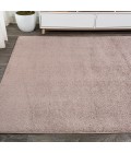 SUPERSOFT Area Rug Haze Solid Low-Pile Brown 6 ft. x 9 ft. Area Rug