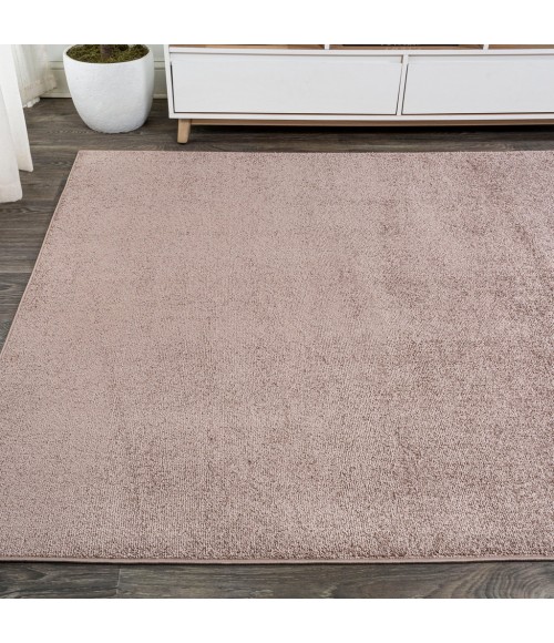 SUPERSOFT Area Rug Haze Solid Low-Pile Brown 6 ft. x 9 ft. Area Rug