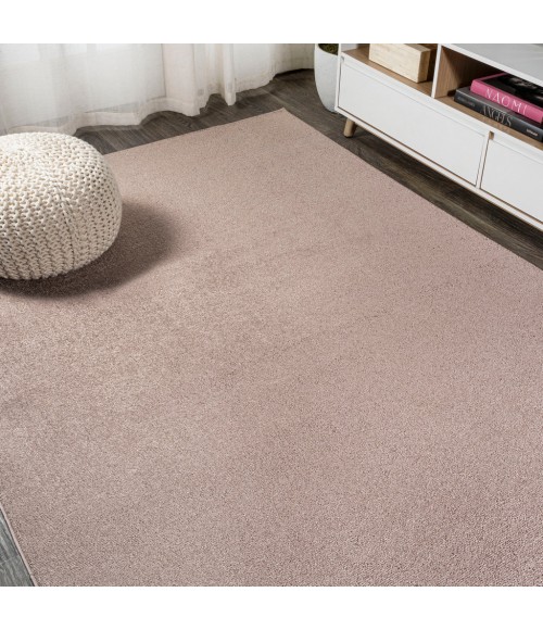 SUPERSOFT Area Rug Haze Solid Low-Pile Brown 6 ft. x 9 ft. Area Rug