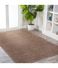 SUPERSOFT Area Rug Haze Solid Low-Pile Brown 6 ft. x 9 ft. Area Rug