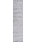 SUPERSOFT Area Rug Haze Solid Low-Pile Light Gray 2 ft. x 10 ft. Runner Rug