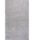 SUPERSOFT Area Rug Haze Solid Low-Pile Light Gray 4 ft. x 6 ft. Area Rug